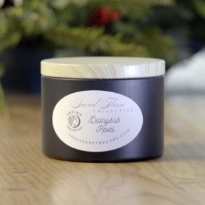 Photo of a Dionysus Revel Scented Candle from Theia's Apothecary