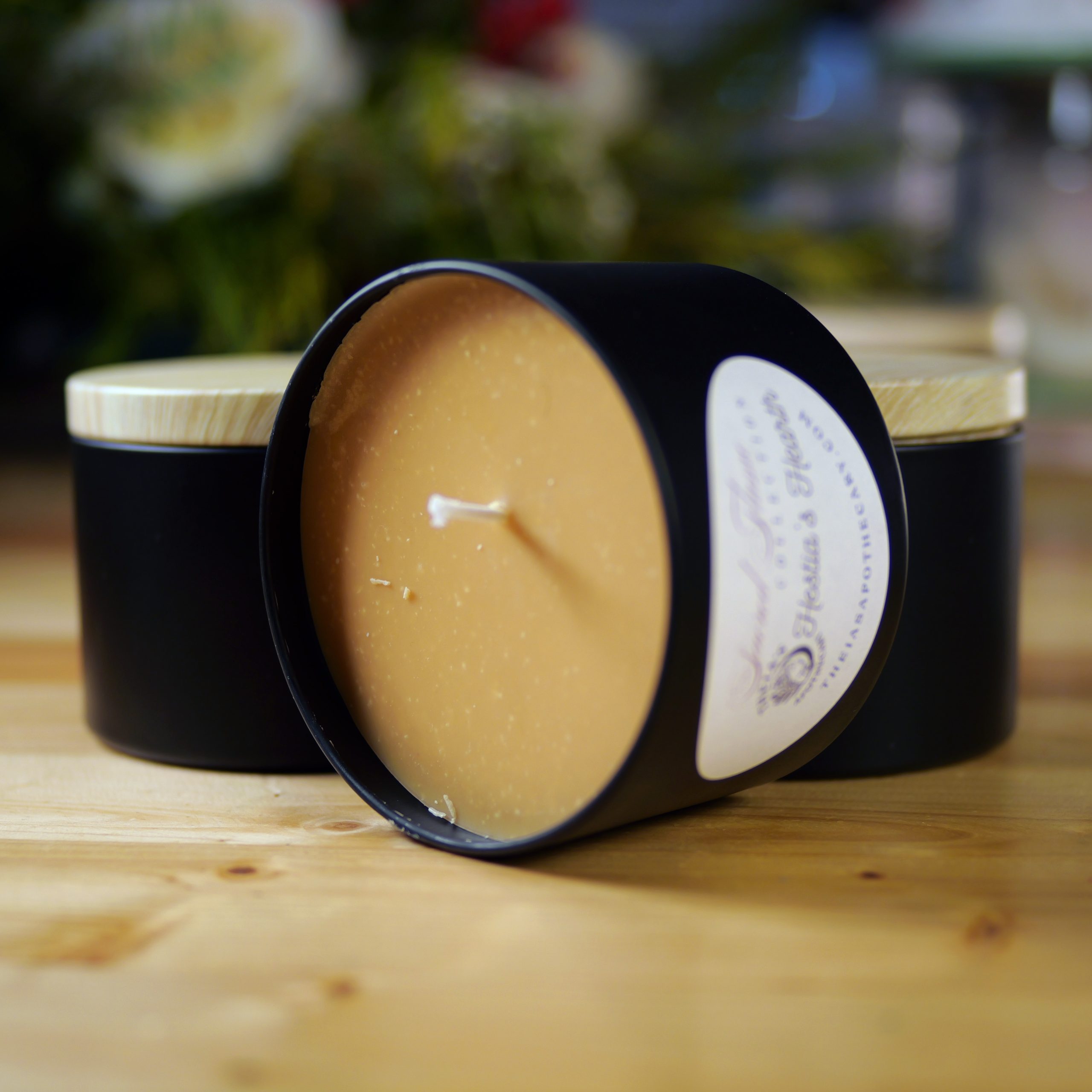 Photo of a Hestia's Hearth Scented Candle from Theia's Apothecary