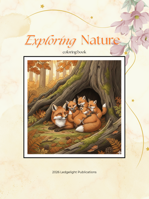 Exploring Nature: A coloring book