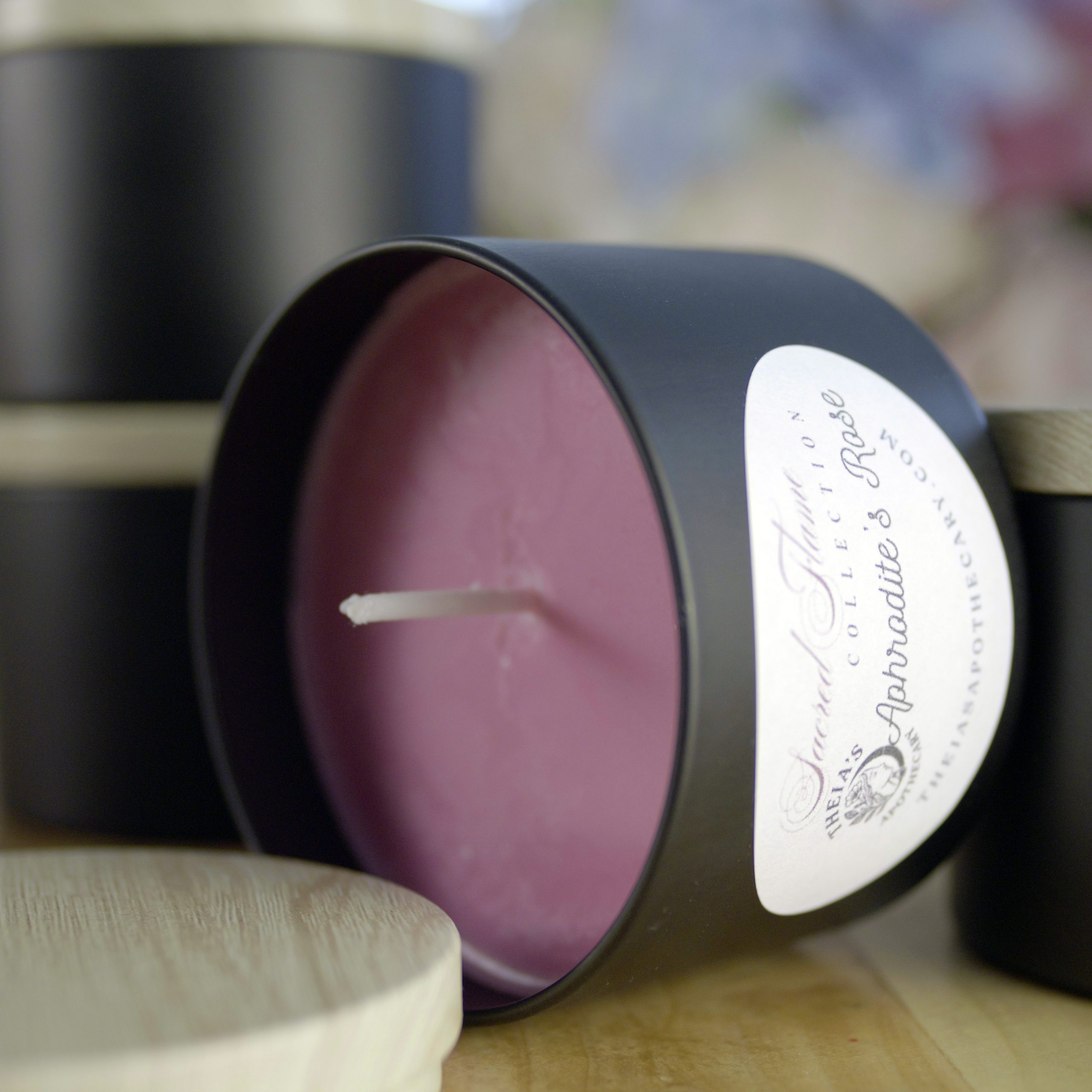 Photo of the Aphrodite's Rose Scented Candle from Theia's Apothecary