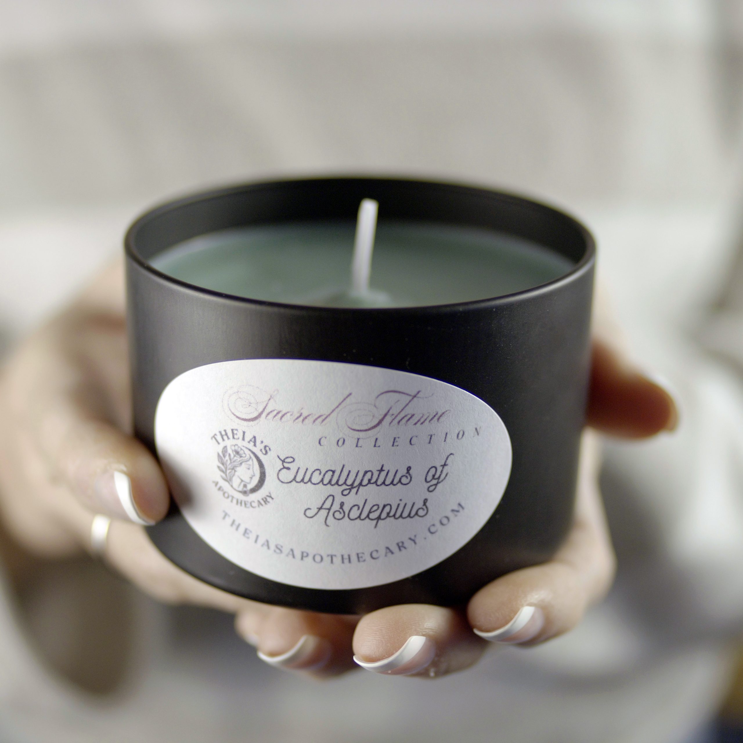 Photo of the Eucalyptus of Asclepius Scented Candle from Theia's Apothecary