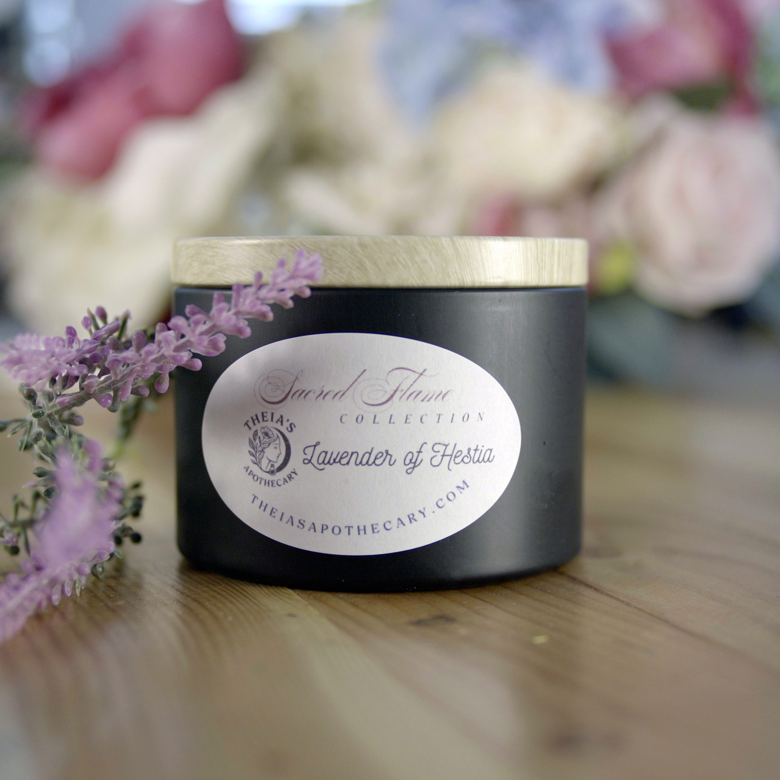 Photo of the Lavender of Hestia Scented Candle from Theia's Apothecary